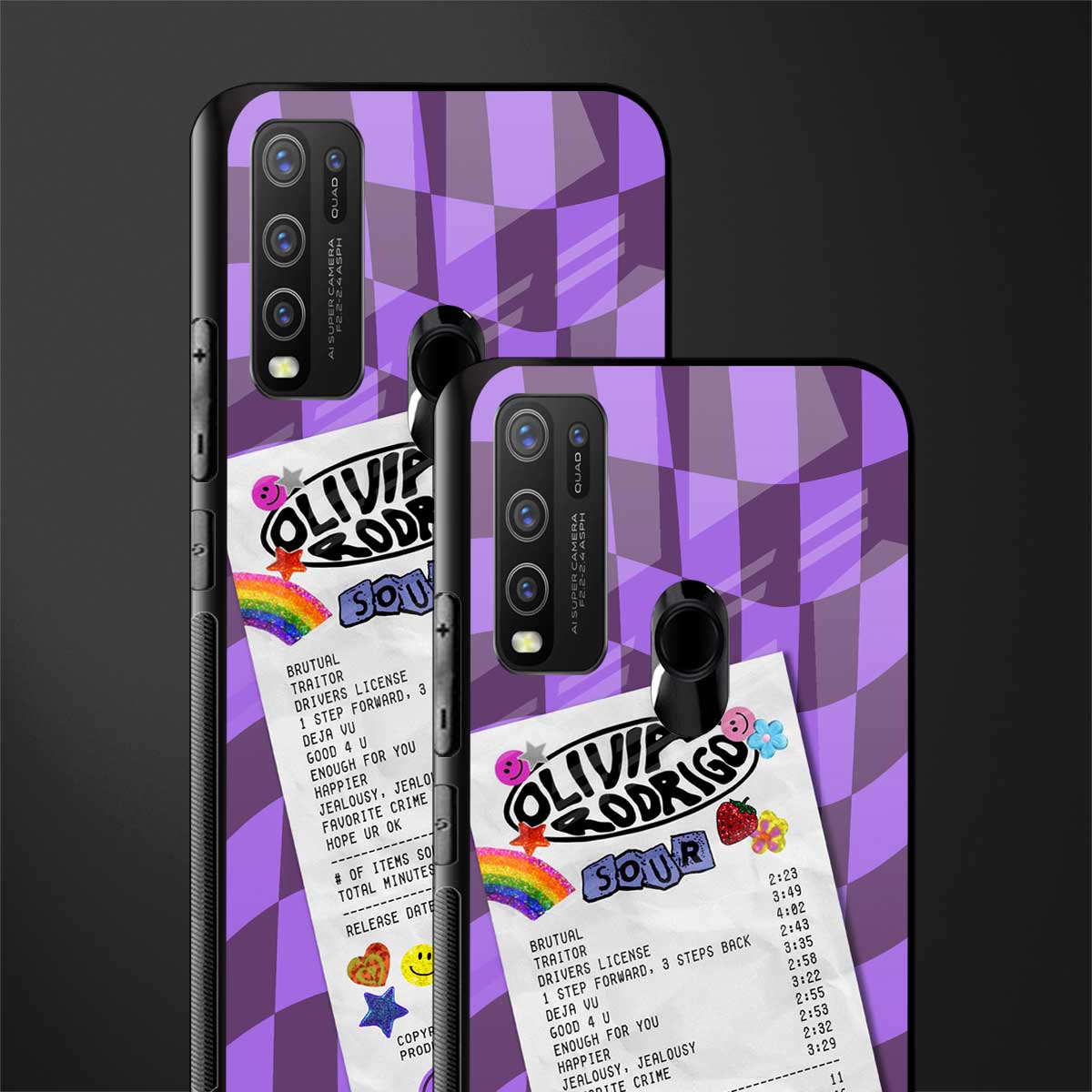 olivia rodrigo glass case for vivo y50 image-2