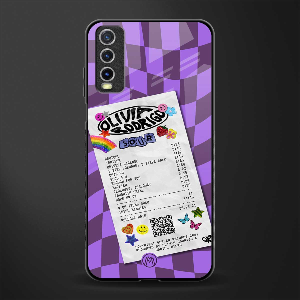 olivia rodrigo glass case for vivo y20i vivo y20t image