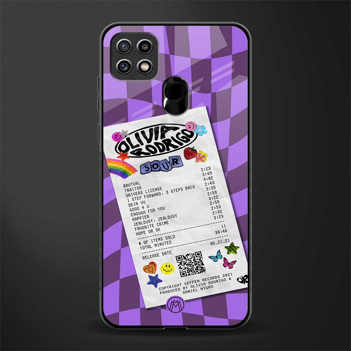 olivia rodrigo glass case for oppo a15 image