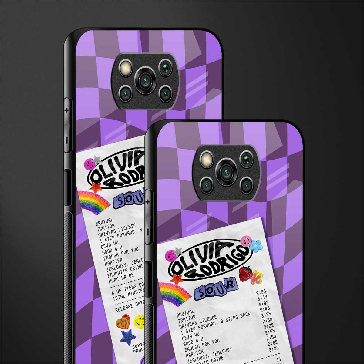 olivia rodrigo glass case for poco x3 image-2