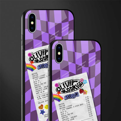 olivia rodrigo glass case for iphone xs max image-2