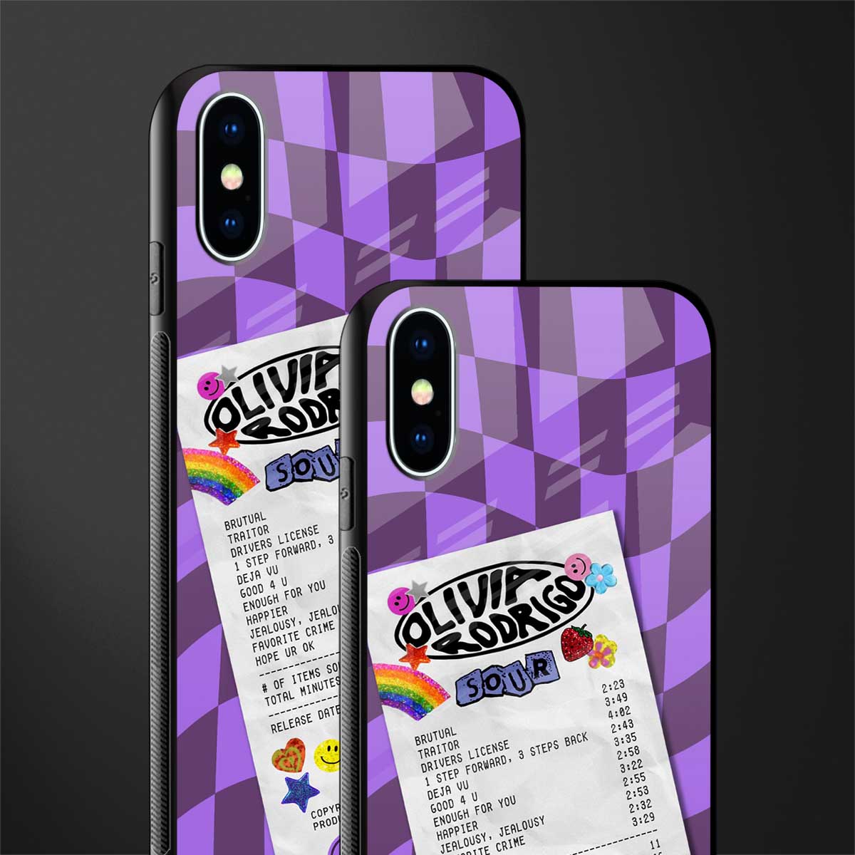 olivia rodrigo glass case for iphone xs image-2