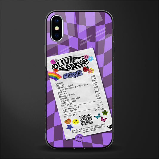 olivia rodrigo glass case for iphone x image