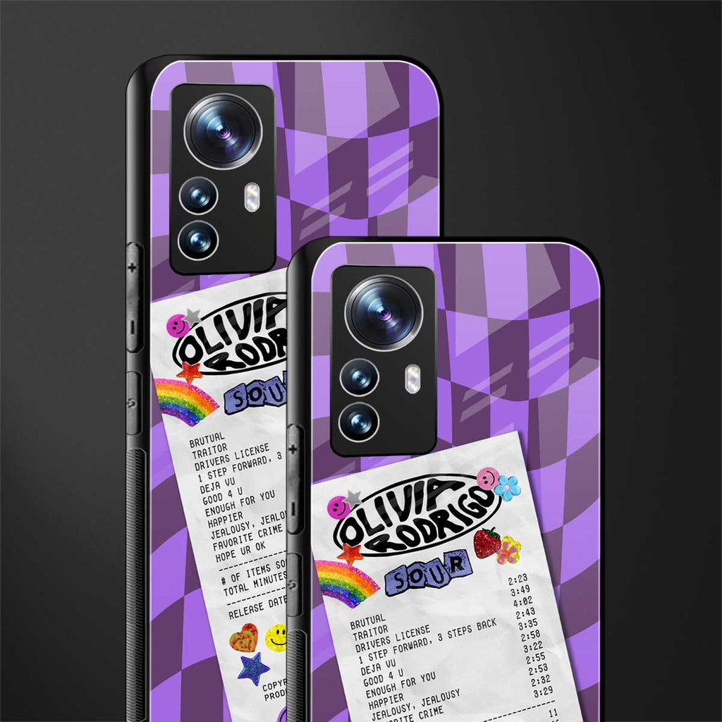 olivia rodrigo back phone cover | glass case for xiaomi 12 pro