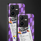 olivia rodrigo back phone cover | glass case for vivo y22