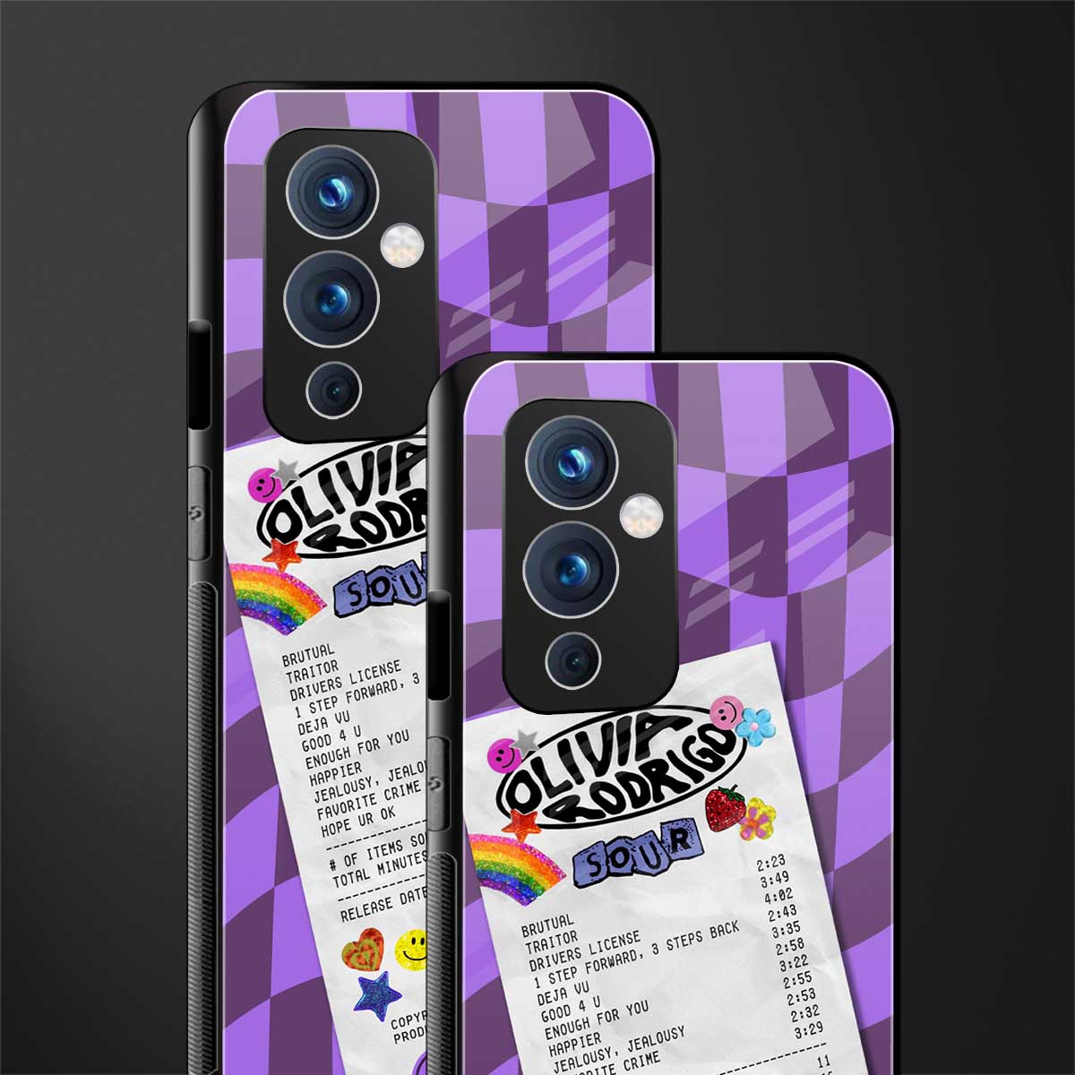 olivia rodrigo back phone cover | glass case for oneplus 9