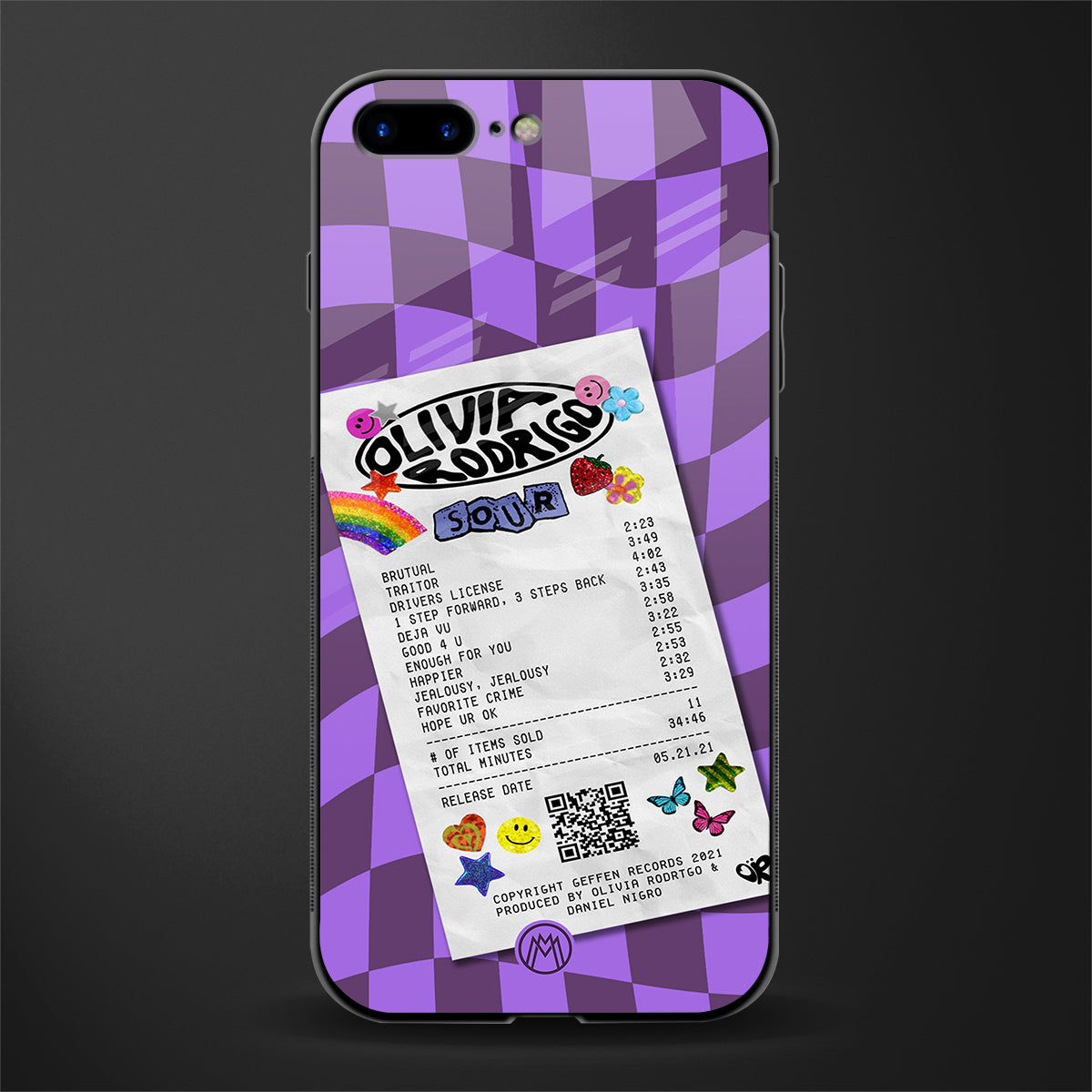 olivia rodrigo glass case for iphone 8 plus image
