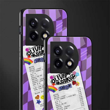 olivia rodrigo back phone cover | glass case for oneplus 11