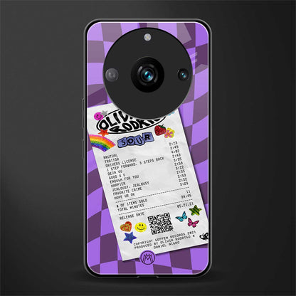 olivia rodrigo back phone cover | glass case for realme 11 pro 5g