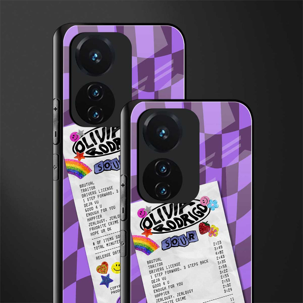 olivia rodrigo back phone cover | glass case for vivo t1 44w 4g