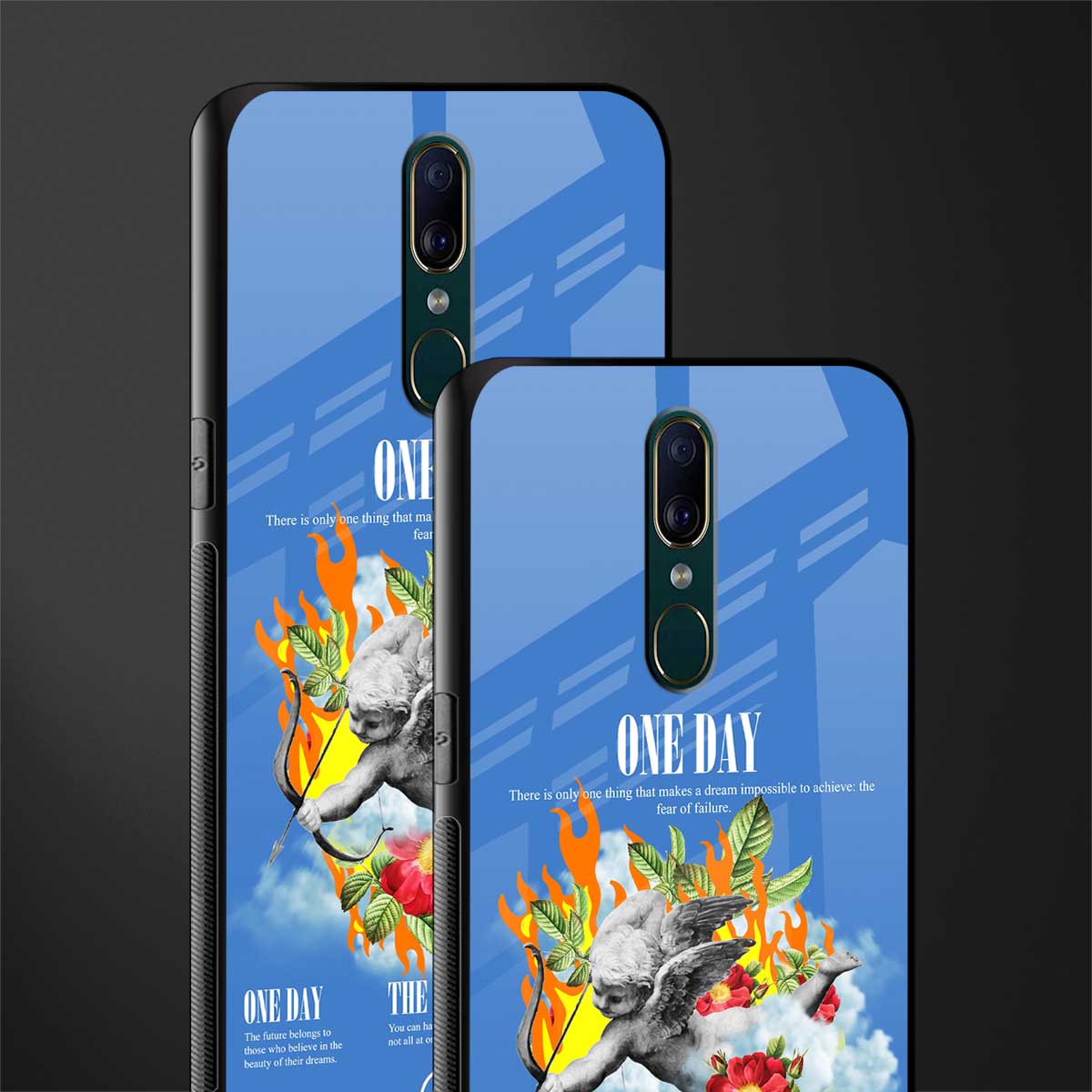 one day glass case for oppo f11 image-2