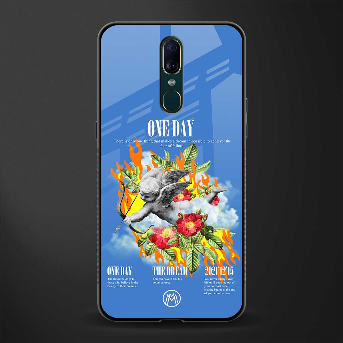 one day glass case for oppo f11 image
