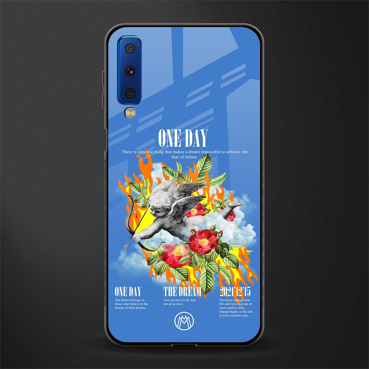 one day glass case for samsung galaxy a7 2018 image