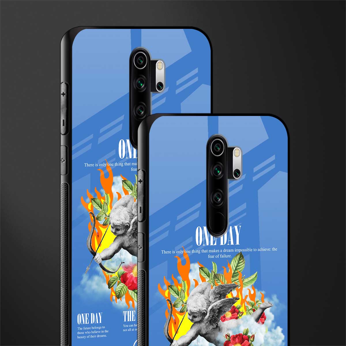 one day glass case for redmi note 8 pro image-2