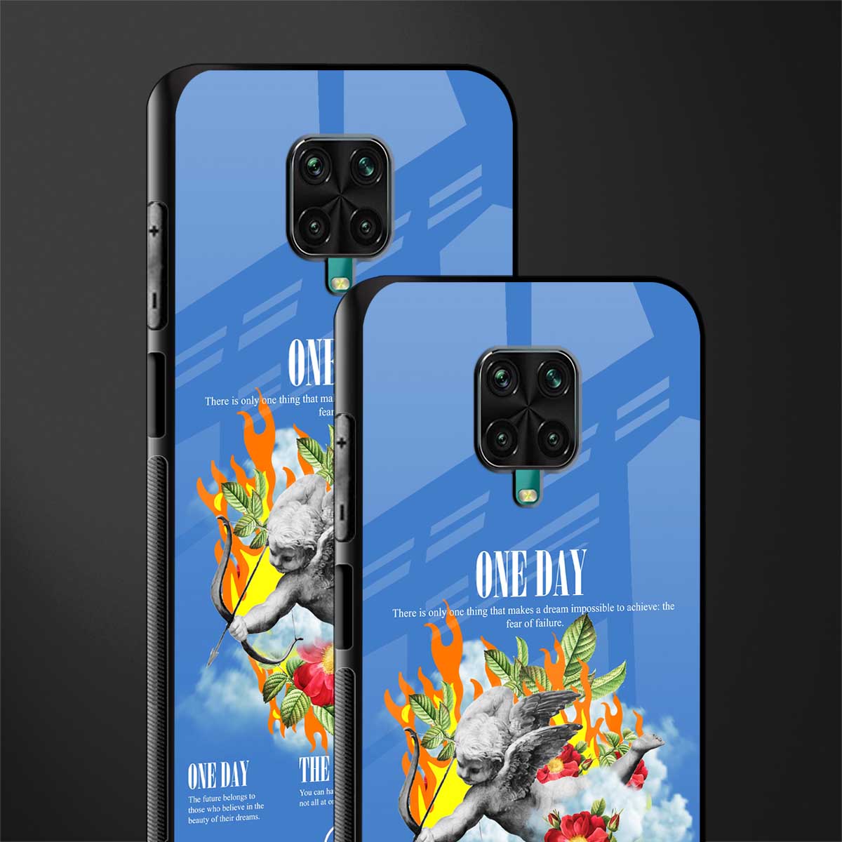 one day glass case for redmi note 9 pro max image-2