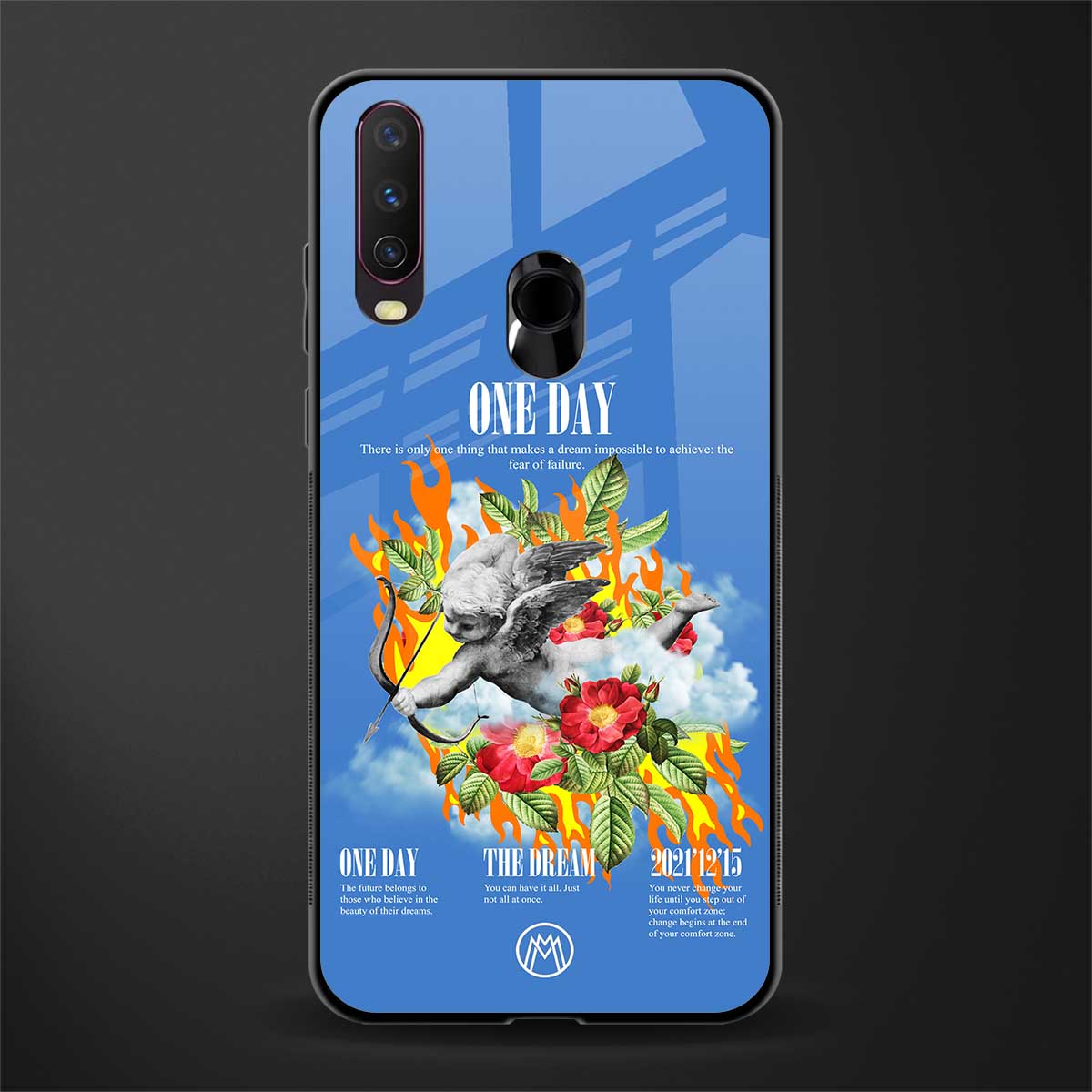 one day glass case for vivo y17 image