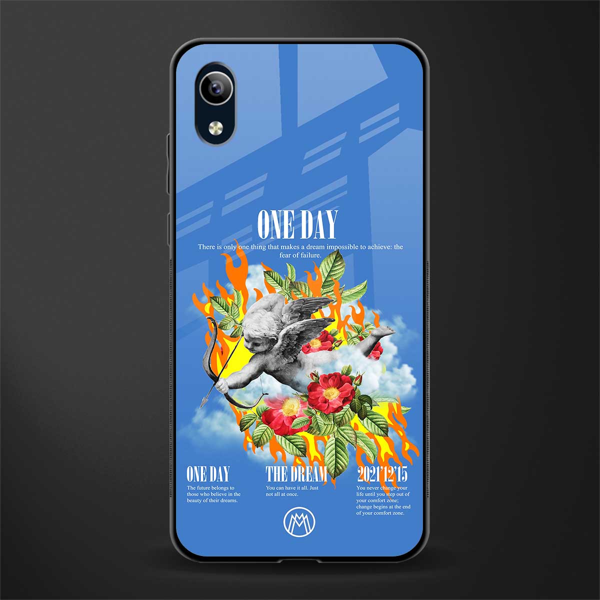 one day glass case for vivo y1s without fingerprint image