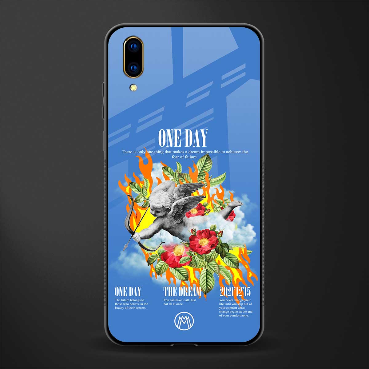 one day glass case for vivo v11 pro image