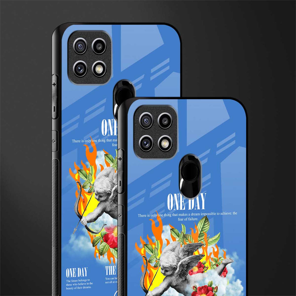 one day glass case for oppo a15 image-2