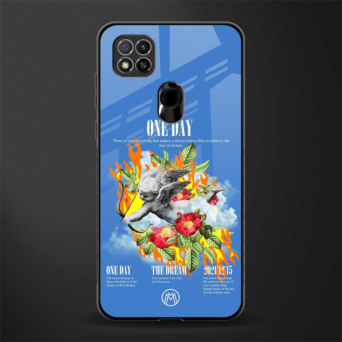 one day glass case for redmi 9c image