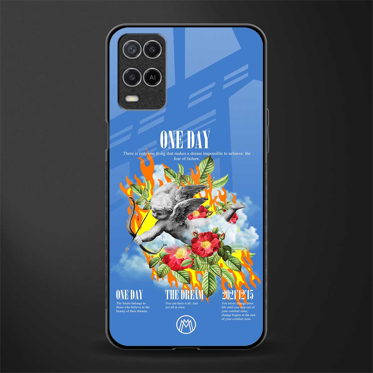 one day glass case for oppo a54 image