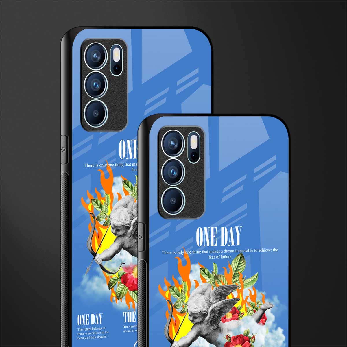 one day glass case for oppo reno6 5g image-2