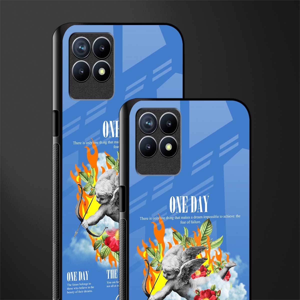 one day glass case for realme 8i image-2