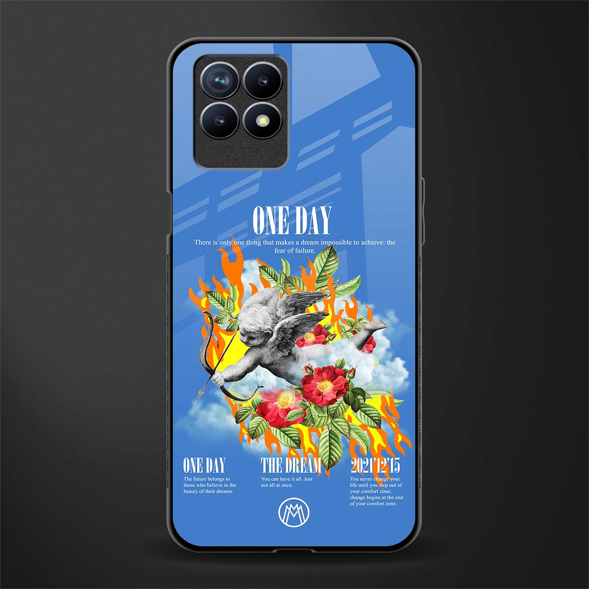 one day glass case for realme 8i image