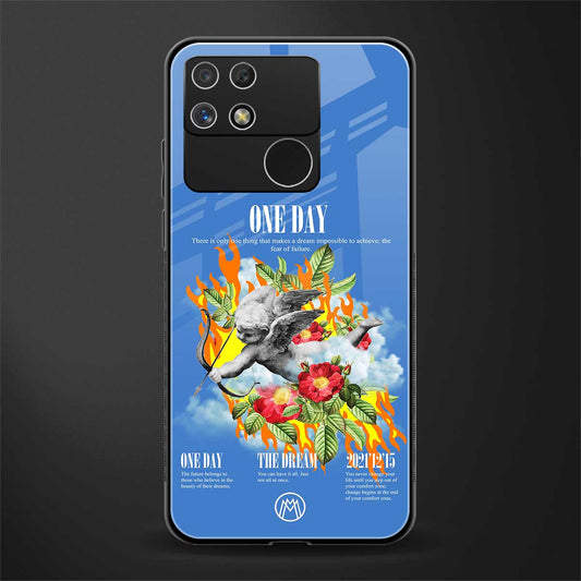 one day back phone cover | glass case for realme narzo 50a