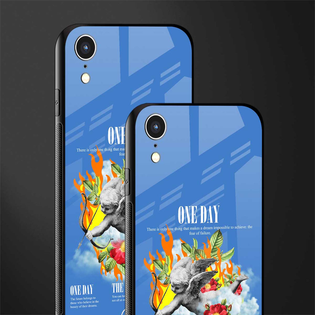 one day glass case for iphone xr image-2