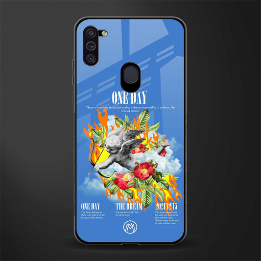 one day glass case for samsung galaxy m11 image