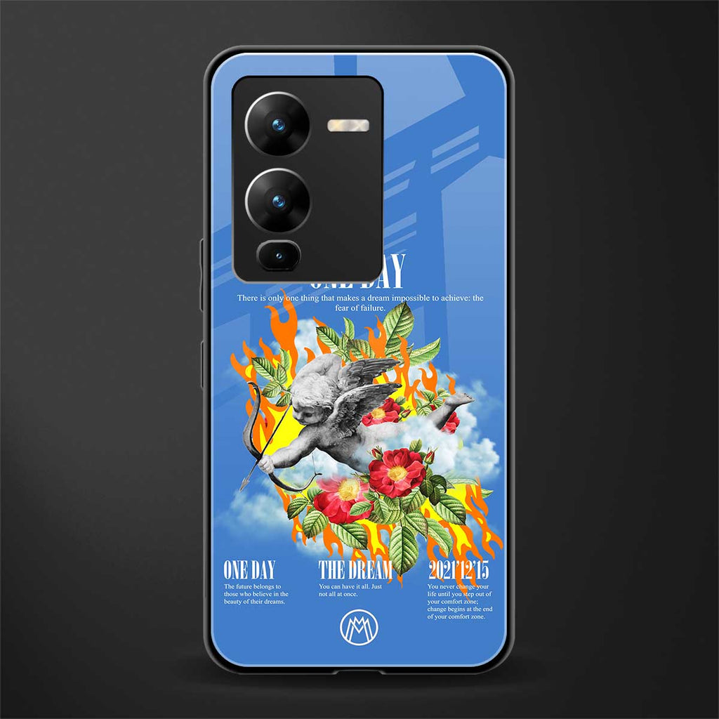 one day back phone cover | glass case for vivo v25 pro 5g