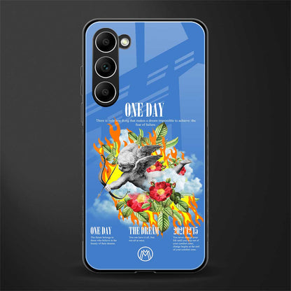 one day glass case for phone case | glass case for samsung galaxy s23 plus