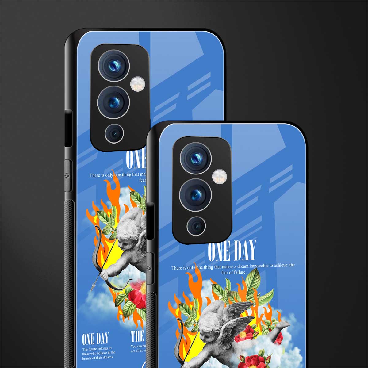 one day back phone cover | glass case for oneplus 9