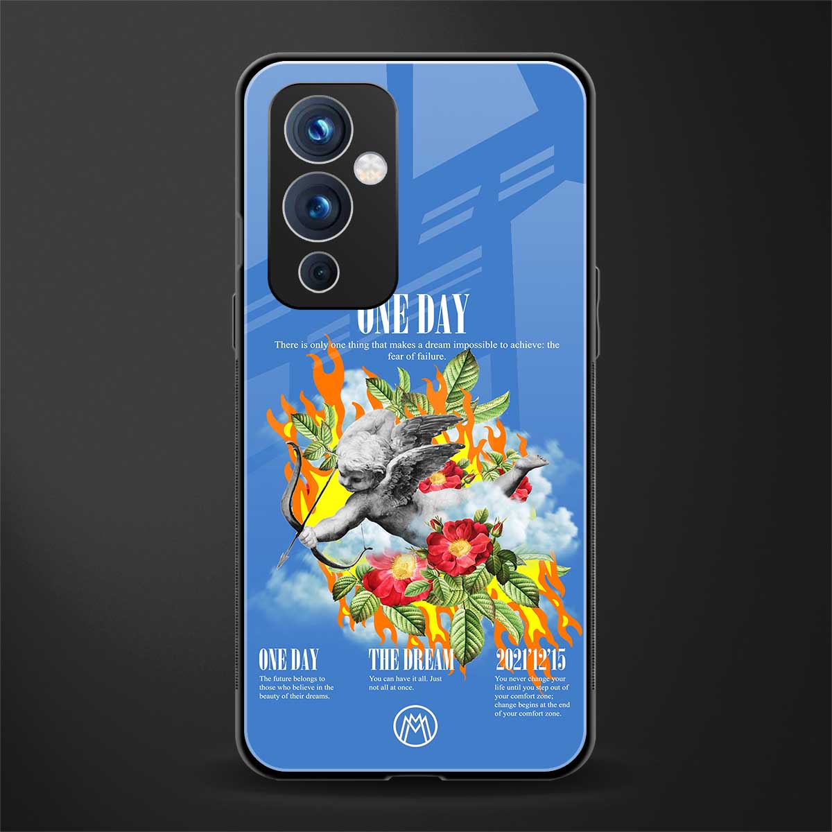 one day back phone cover | glass case for oneplus 9