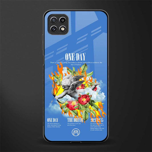 one day back phone cover | glass case for samsung galaxy f42