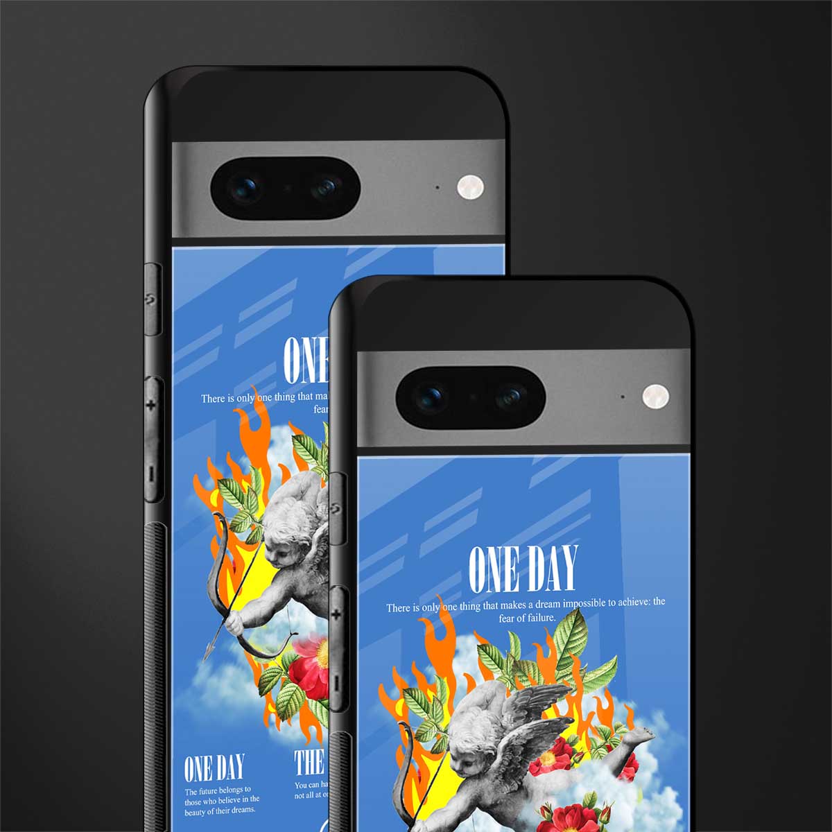 one day back phone cover | glass case for google pixel 7