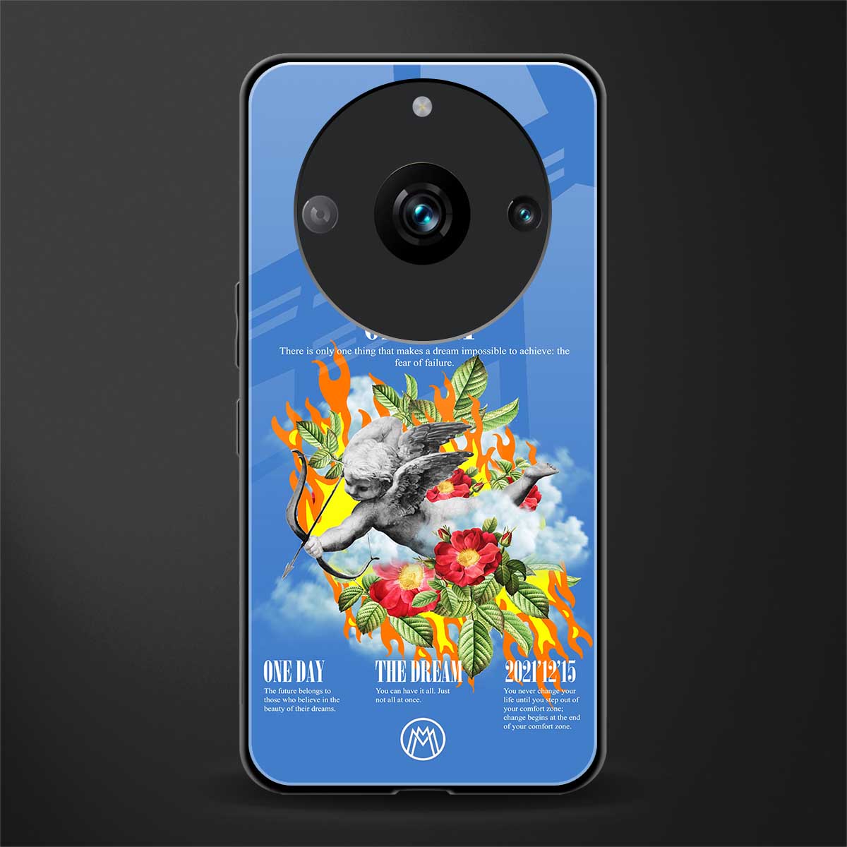 one day back phone cover | glass case for realme 11 pro 5g