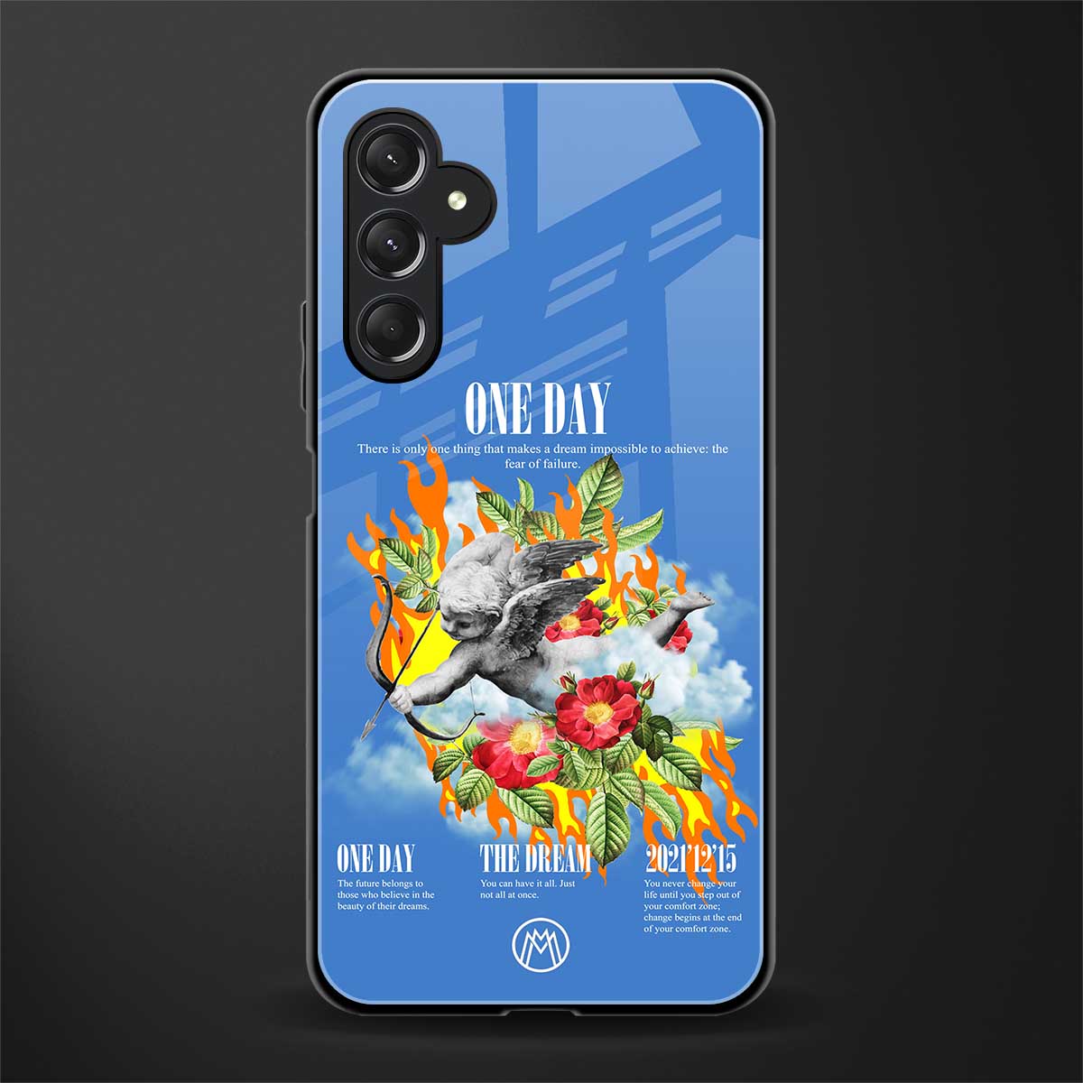 one day back phone cover | glass case for samsun galaxy a24 4g