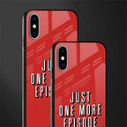 one more episode netflix glass case for iphone xs image-2