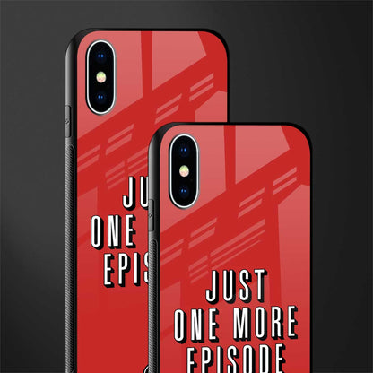 one more episode netflix glass case for iphone xs image-2