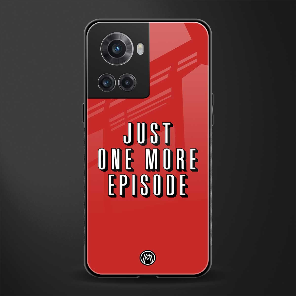 one more episode netflix back phone cover | glass case for oneplus 10r 5g