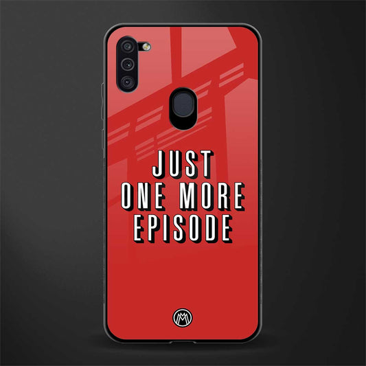 one more episode netflix glass case for samsung galaxy m11 image
