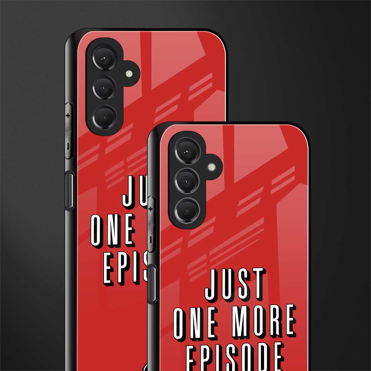 one more episode netflix back phone cover | glass case for samsun galaxy a24 4g