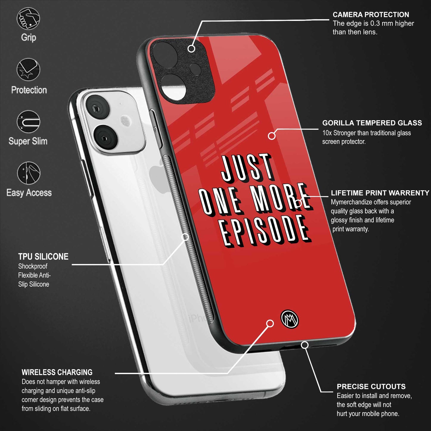 one more episode netflix back phone cover | glass case for samsung galaxy a53 5g