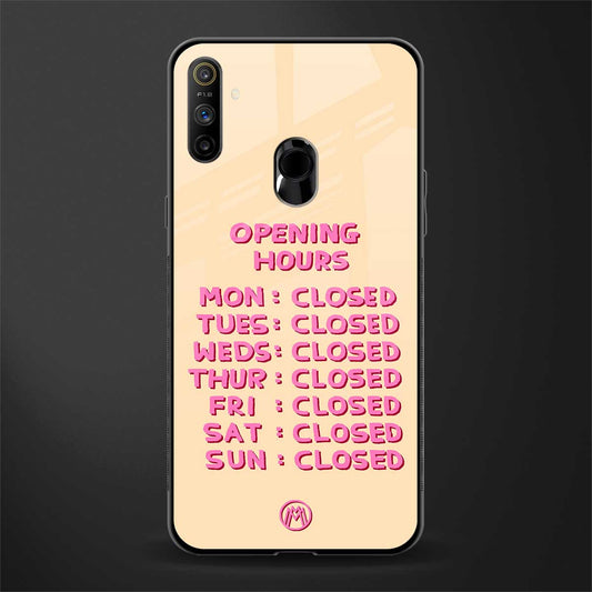 opening hours glass case for realme narzo 10a image