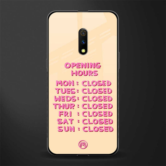 opening hours glass case for realme x image