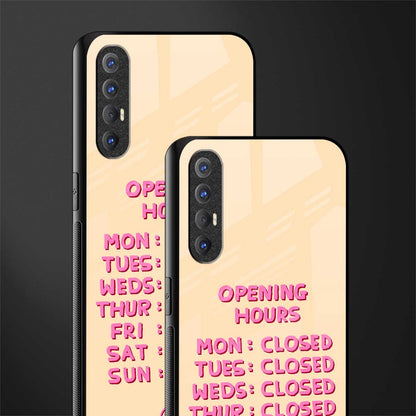 opening hours glass case for oppo reno 3 pro image-2