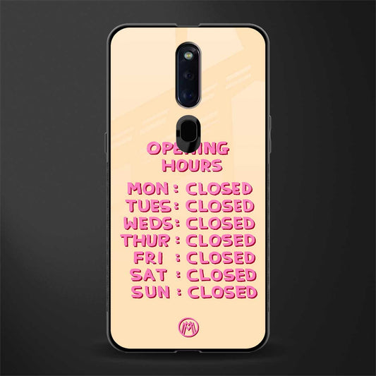 opening hours glass case for oppo f11 pro image