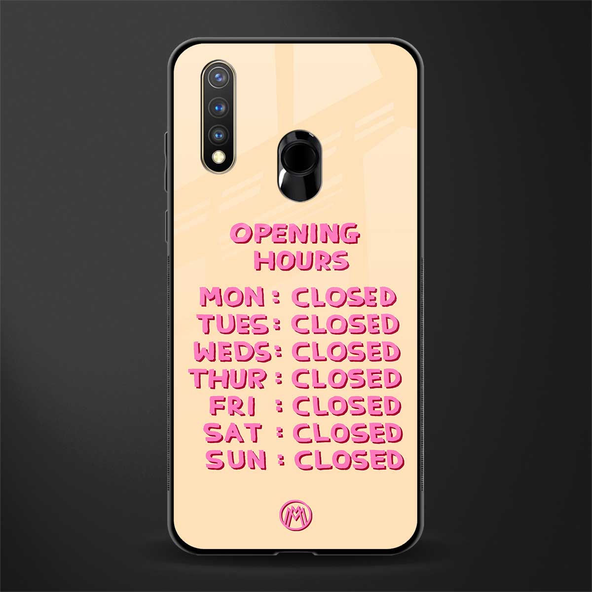 opening hours glass case for vivo u20 image